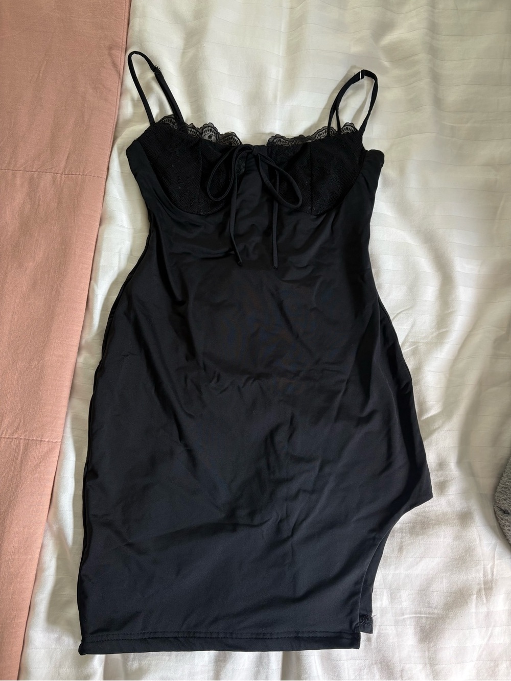 Black mini dress